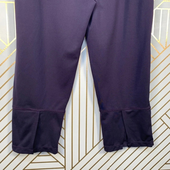 Prana Yoga Purple Capri Back Slit Yoga Pants‎ - Picture 6 of 8